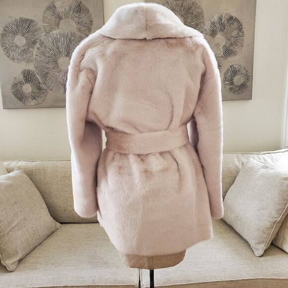 Love Token BENTLEY FAUX FUR TIE WRAP JACKET - Picture 11 of 16